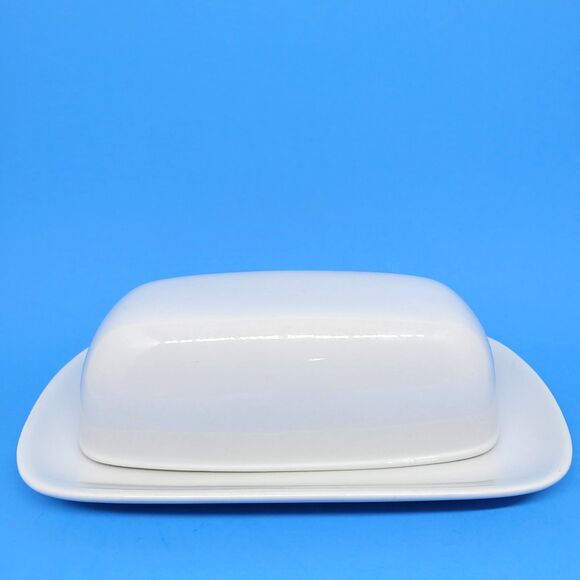 Pottery Barn Great White 2  Covered Butter Dish - Picture 10 of 10